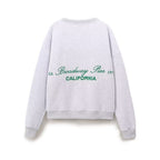 Winter Round-Neck Long-Sleeve Printed Sweatshirt Loose Jogging Sweatpants Set