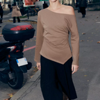 Women’s Asymmetric Off Shoulder Long Sleeve Top