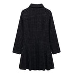 Collared Stereo Mini Dress