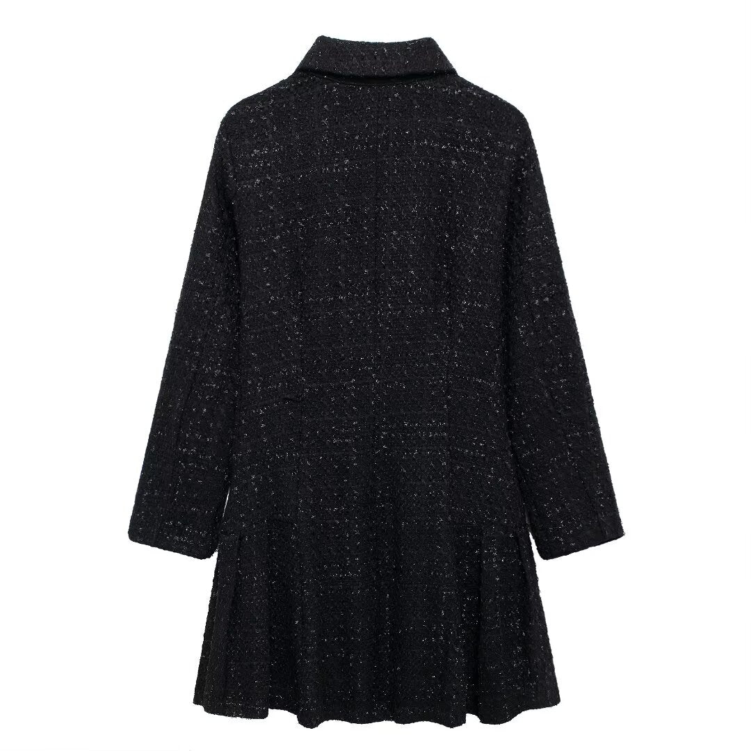 Collared Stereo Mini Dress