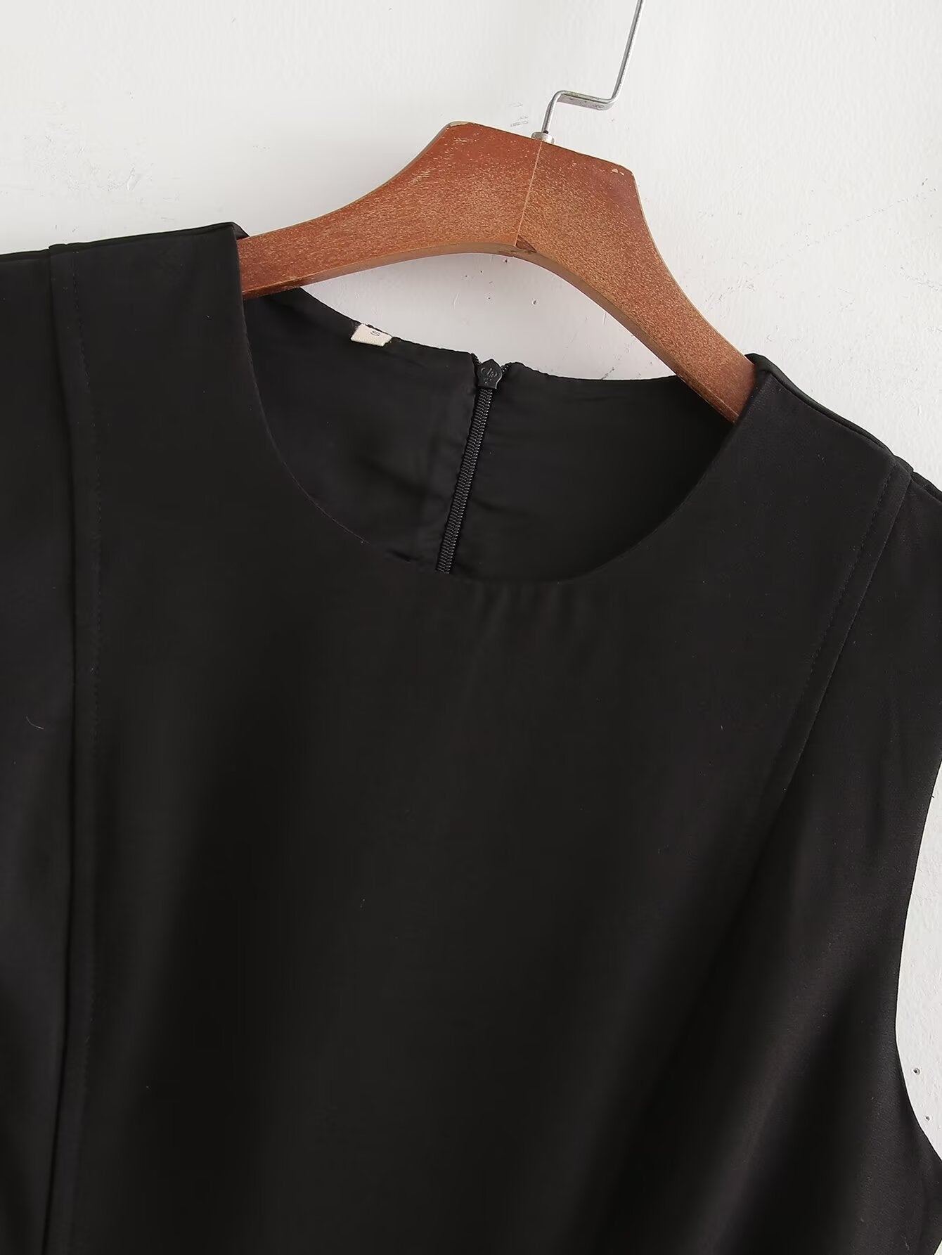 Women's Crew-Neck Ruched Split Maxi Dress