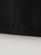 Women's Crew-Neck Ruched Split Maxi Dress