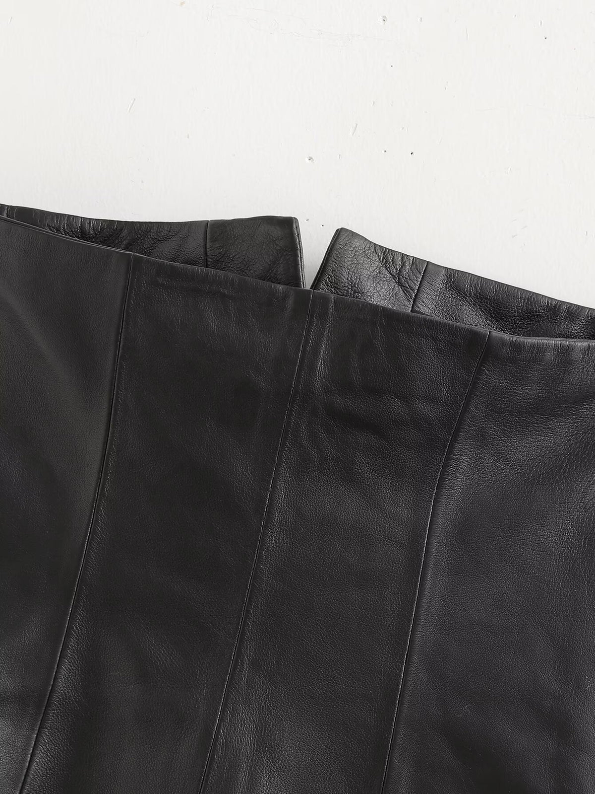 's Single Breasted Short Faux Leather Off Neck Tight Backless
