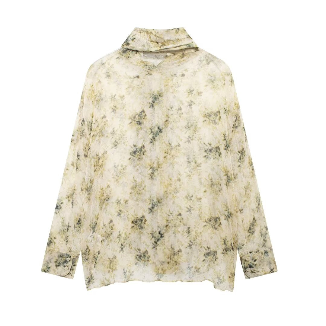 Women's Bowknot Decoration Shirt