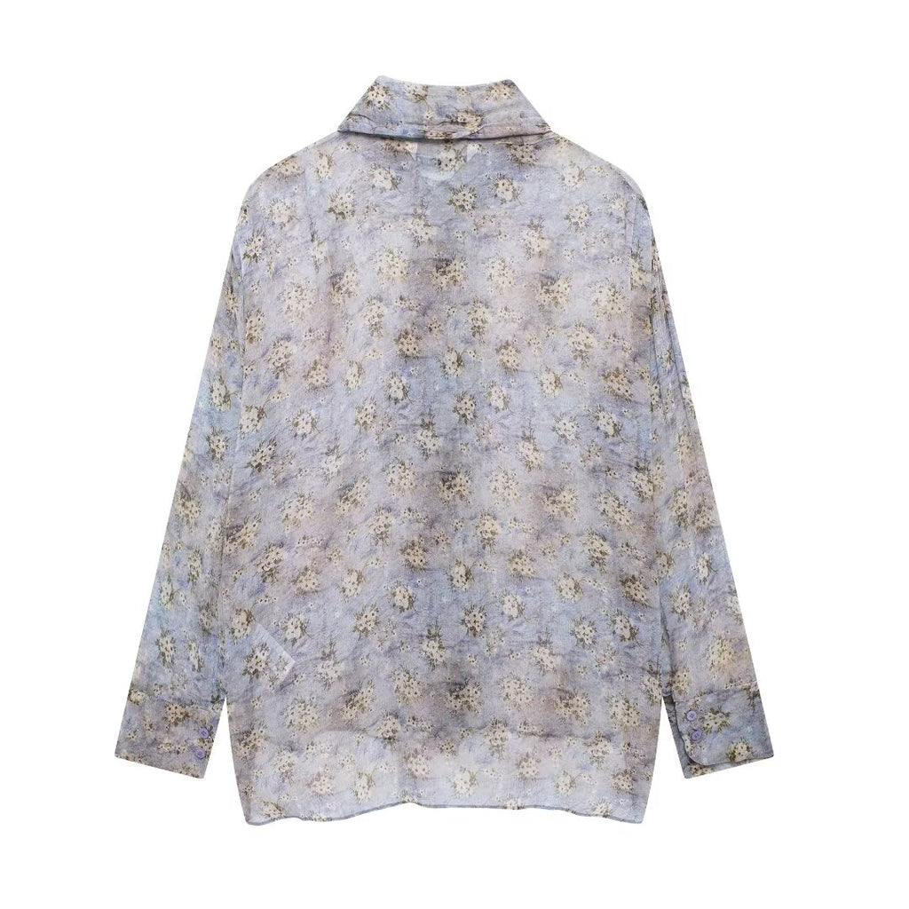 Women's Bowknot Decoration Shirt