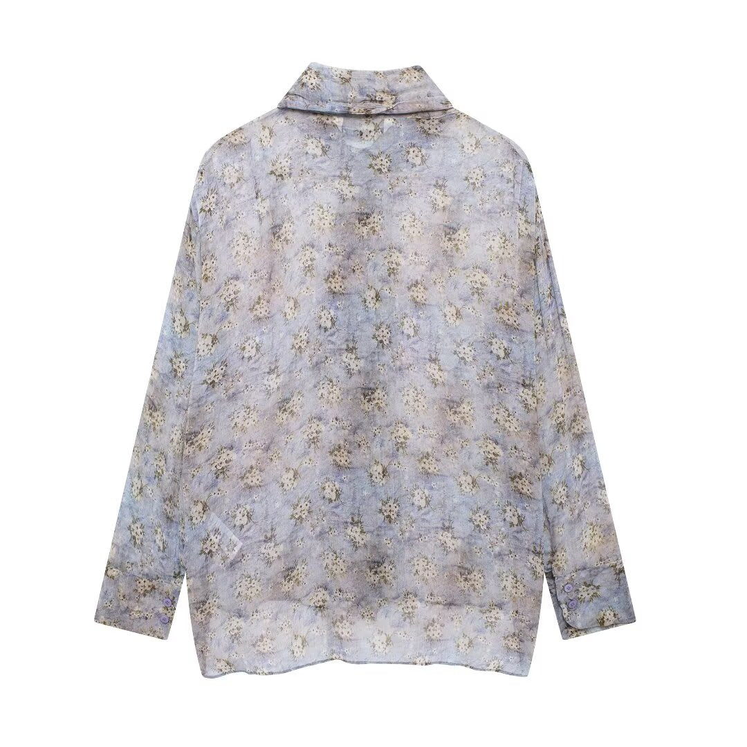 Women's Bowknot Decoration Shirt