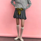 Autumn Bowknot Decoration Balloon Version Mini Skirt