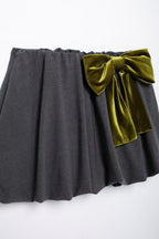 Autumn Bowknot Decoration Balloon Version Mini Skirt