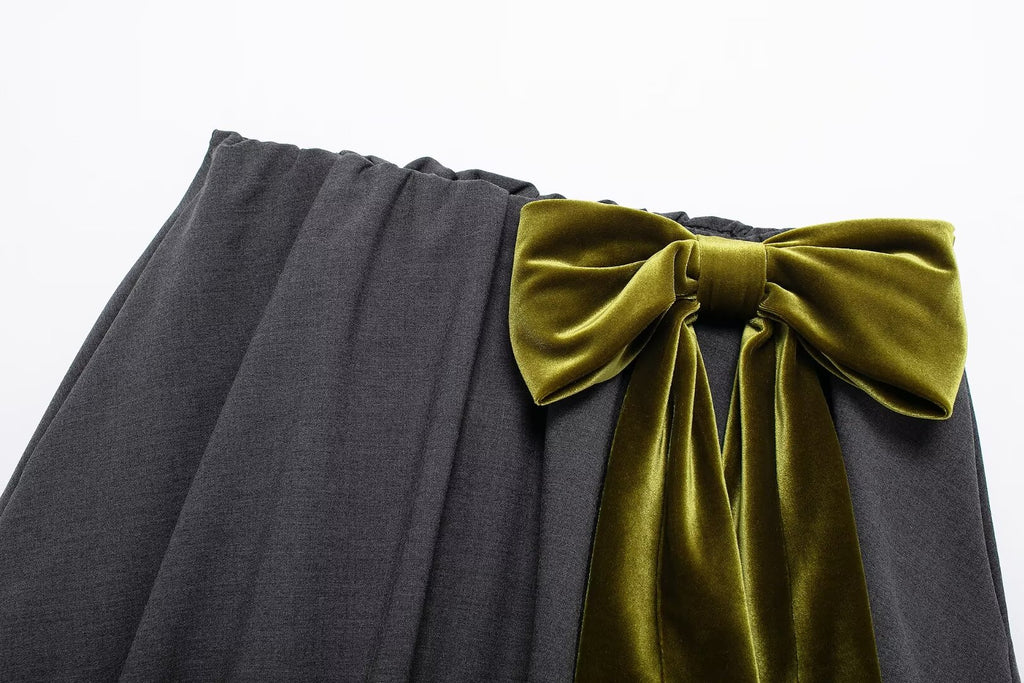 Autumn Bowknot Decoration Balloon Version Mini Skirt