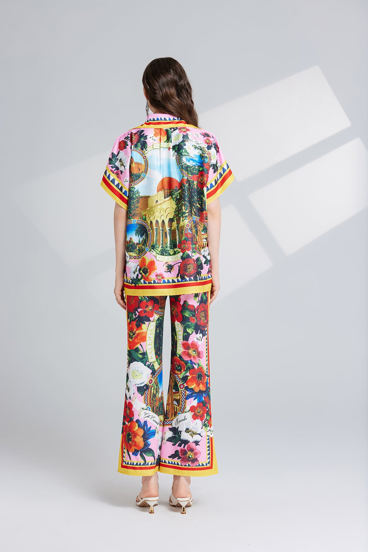 Women's 's Printed Top & Trousers Set