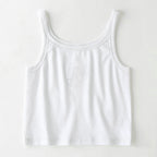 Spring Summer Solid Color Camisole Short Bare cropped Slim Fit Bottoming Shirt