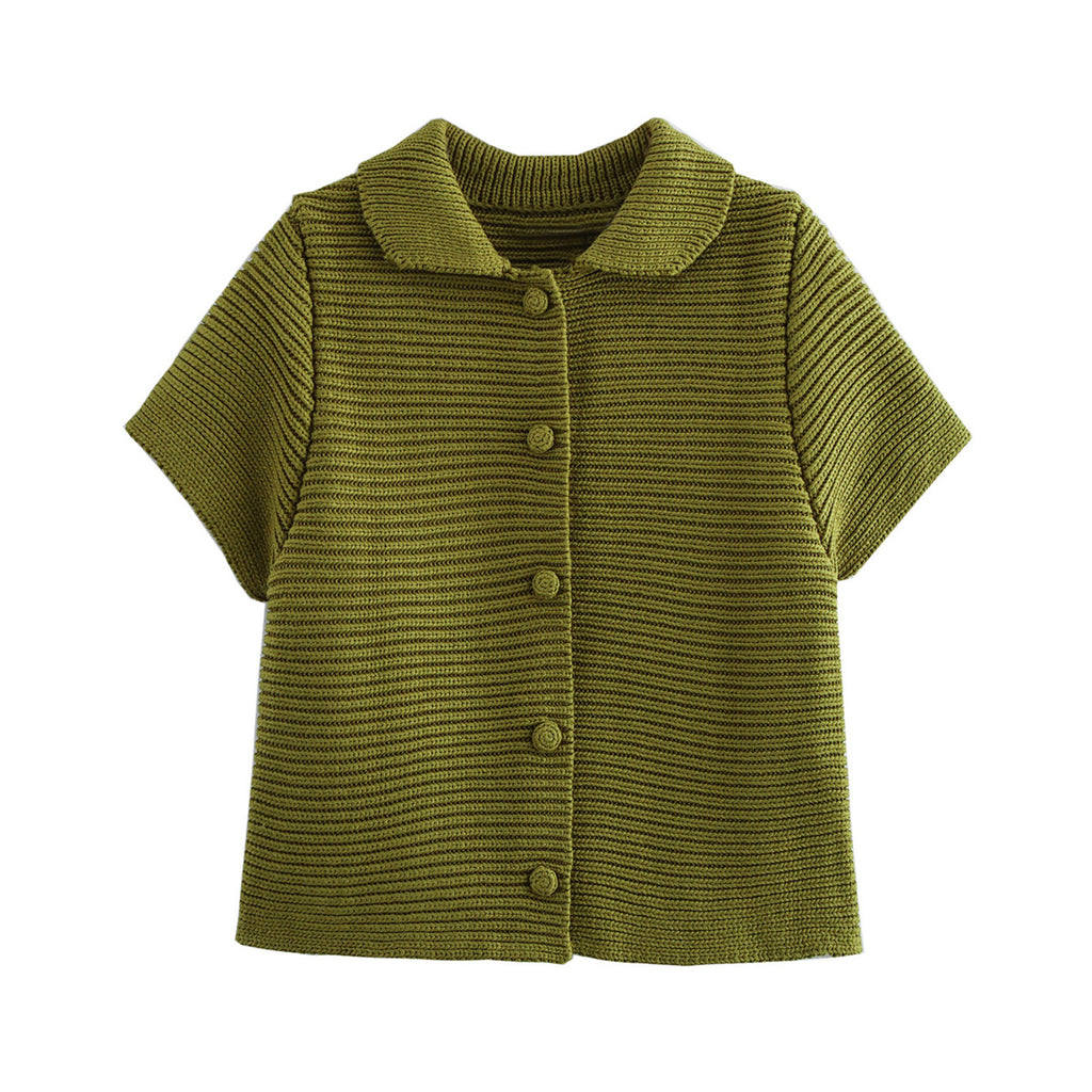 Women’s Short Sleeve Knit Cardigan