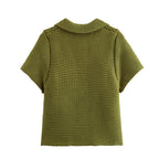 Women’s Short Sleeve Knit Cardigan