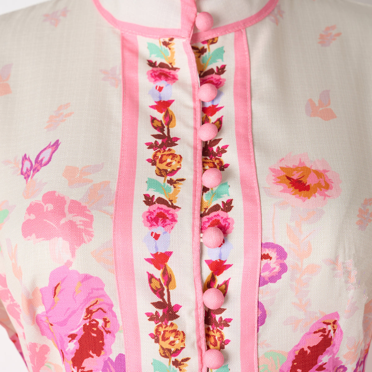 Printed Belt Short Long-Sleeve Dress