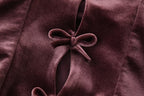 Women's Fall Back Bowknot Decoration Top