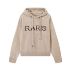 Women's Fall Simple Hooded Letters Top And Skirt Two-Piece Set