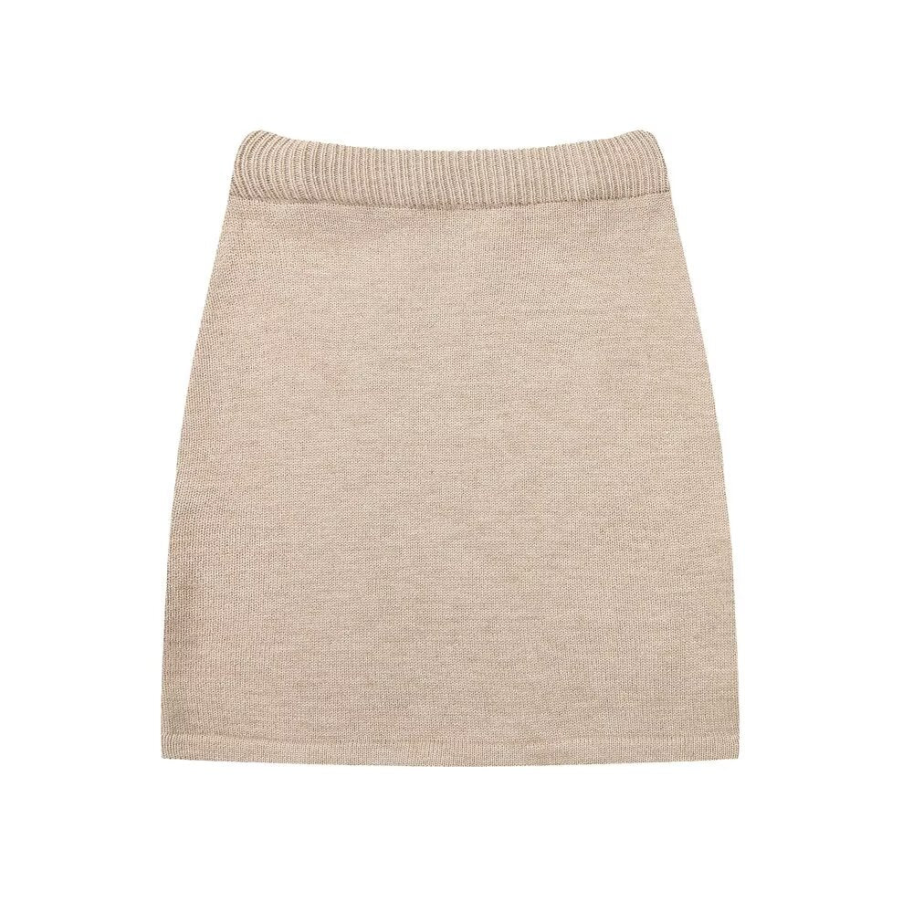 Women's Fall Simple Hooded Letters Top And Skirt Two-Piece Set