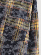 Women's Plaid Long-Sleeve Collared Shirt