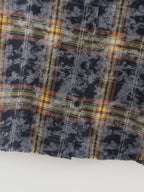 Women's Plaid Long-Sleeve Collared Shirt