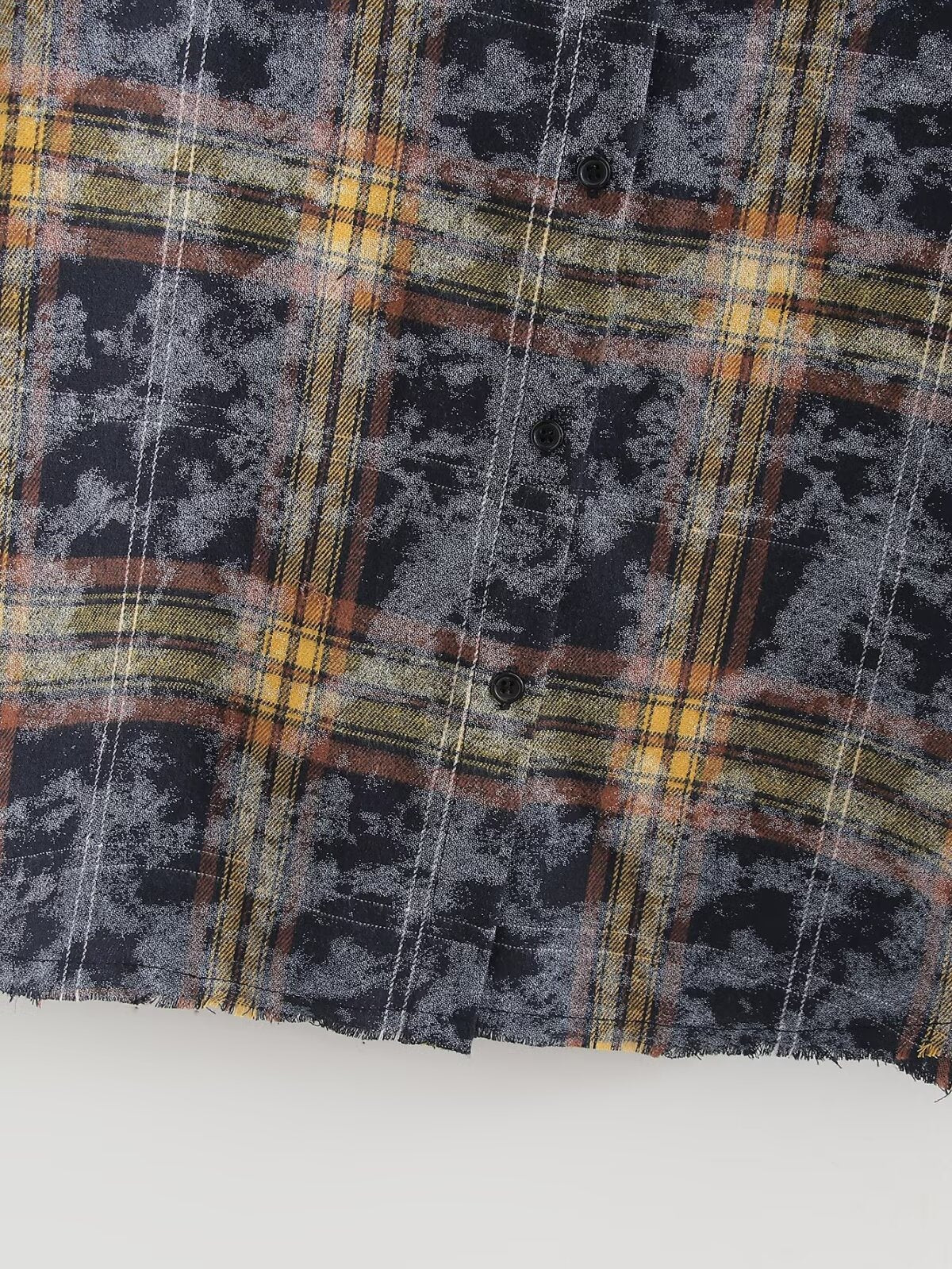 Women's Plaid Long-Sleeve Collared Shirt