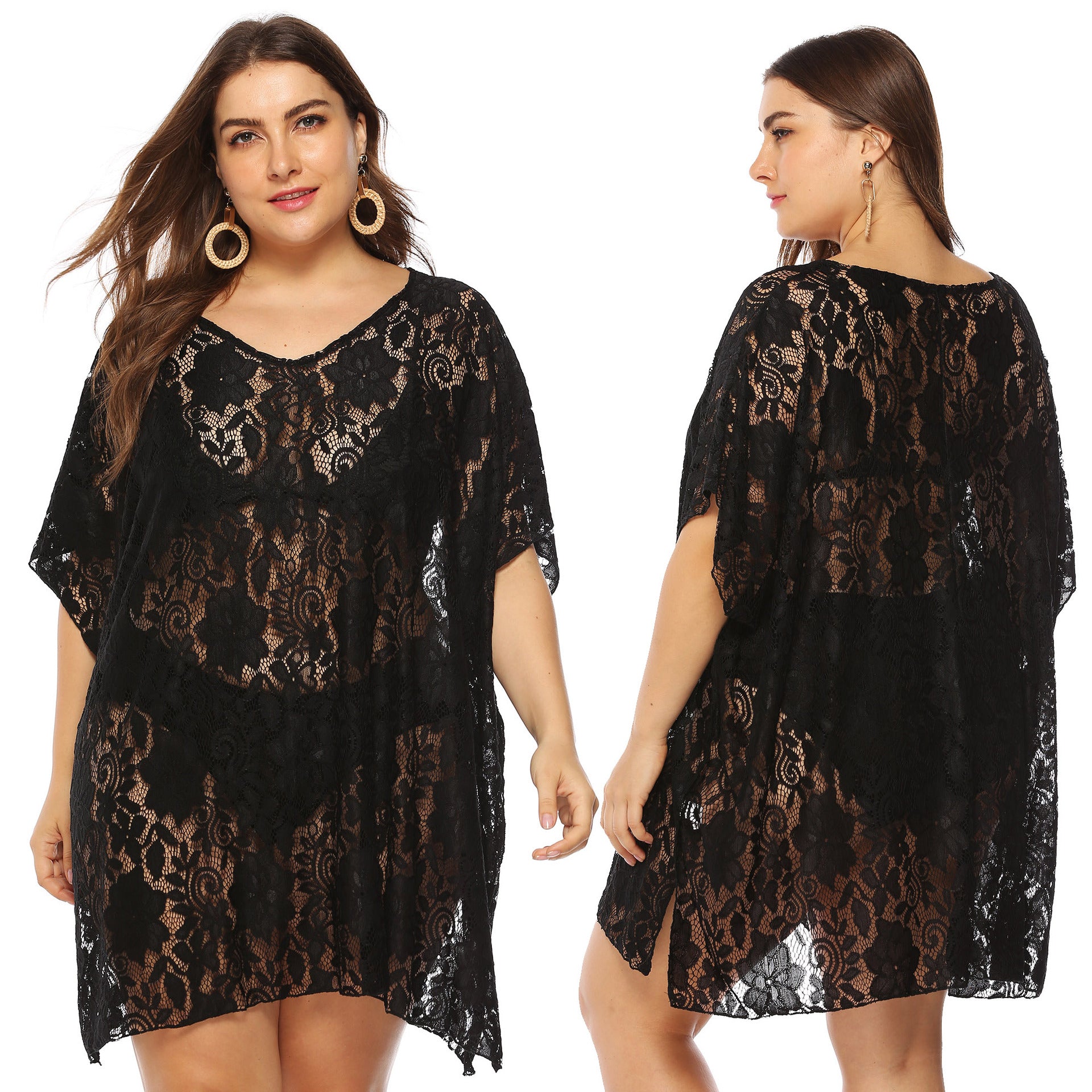 Women's Lace V-neck Dress