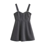 Women's Lace-Panel Autumn Mini Dress
