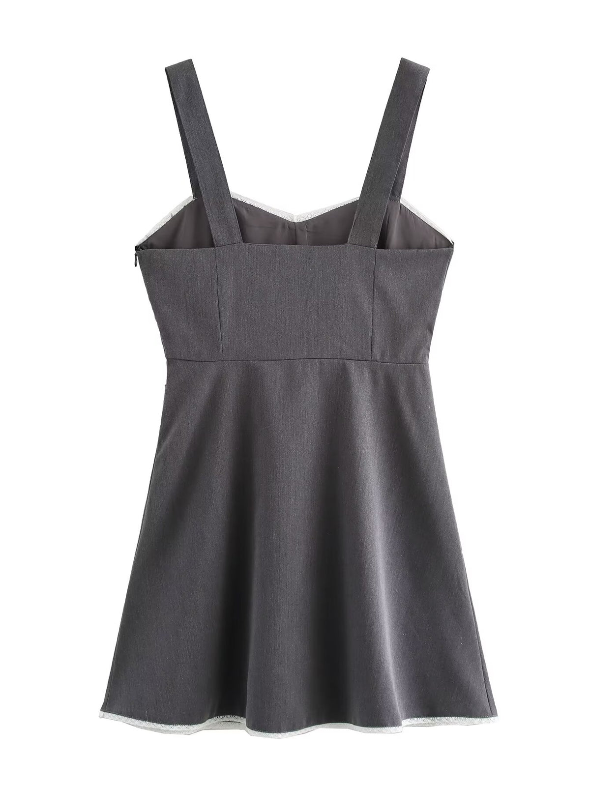 Women's Lace-Panel Autumn Mini Dress