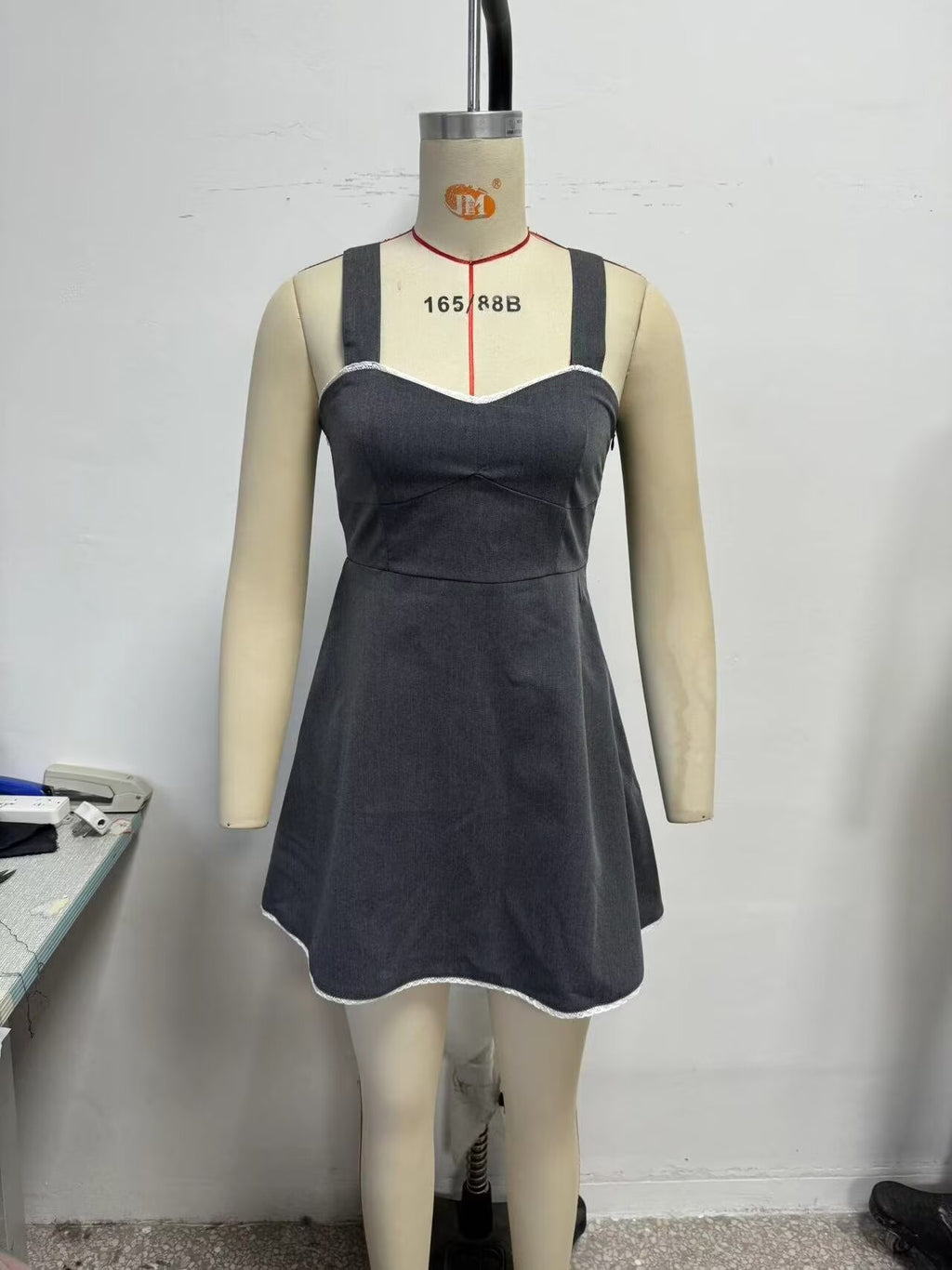 Women's Lace-Panel Autumn Mini Dress