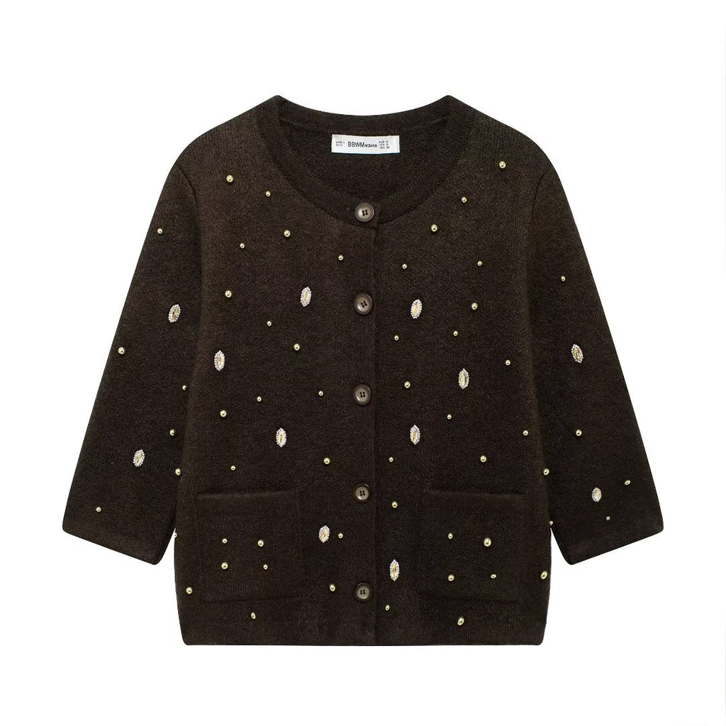 Women's Autumn Beaded Cardigan