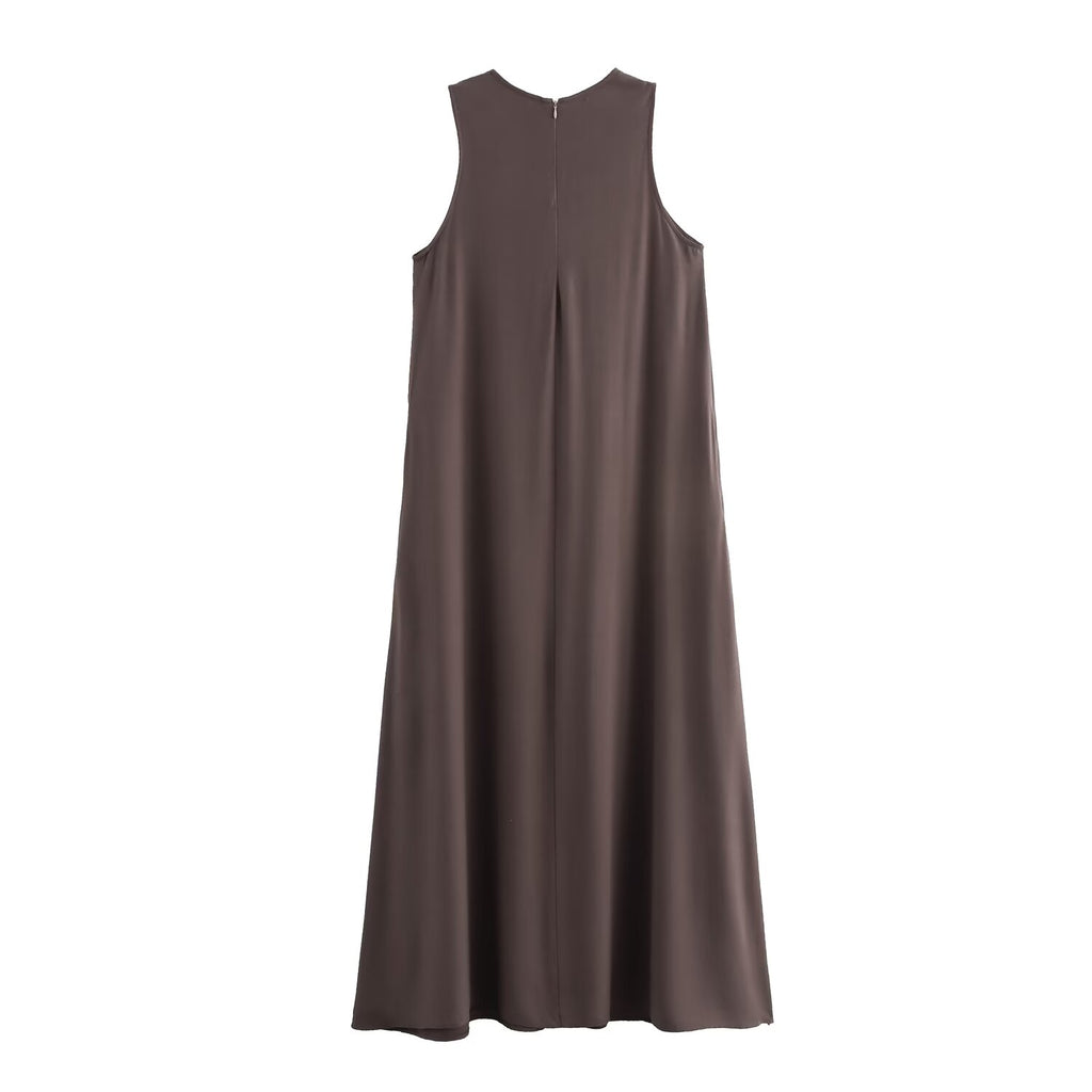 Women's Sleeveless A-Line Maxi Dress