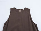 Women's Sleeveless A-Line Maxi Dress