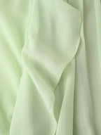 Dress Ruffled Autumn Laminated Elegant Mini