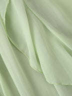 Dress Ruffled Autumn Laminated Elegant Mini