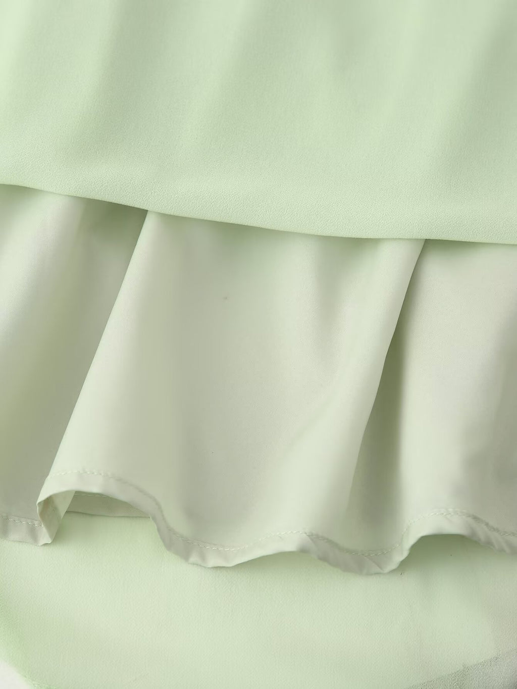 Dress Ruffled Autumn Laminated Elegant Mini