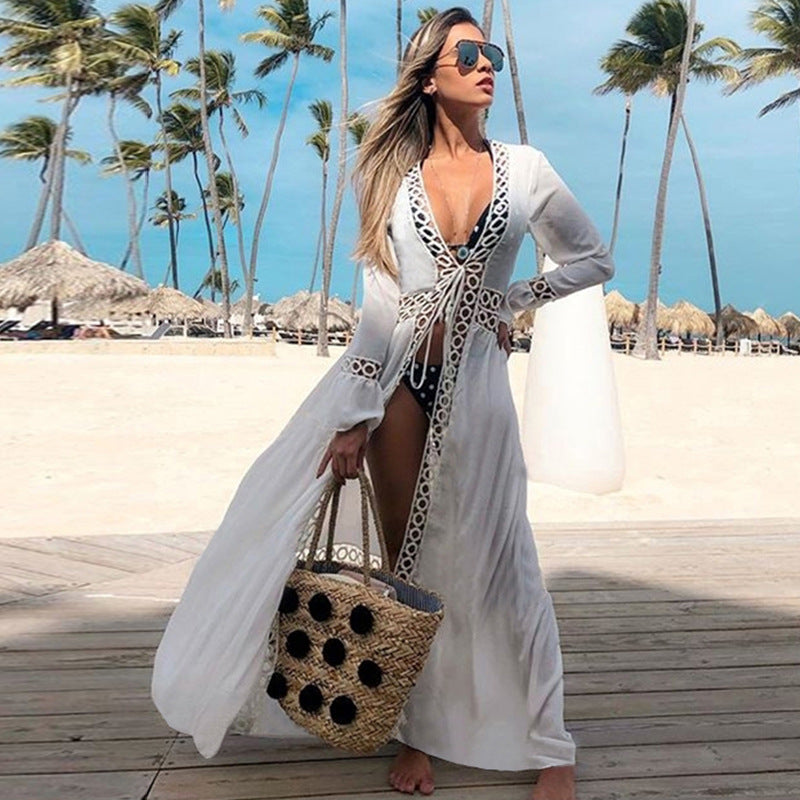 Lace Cardigan Bikini Swimwear