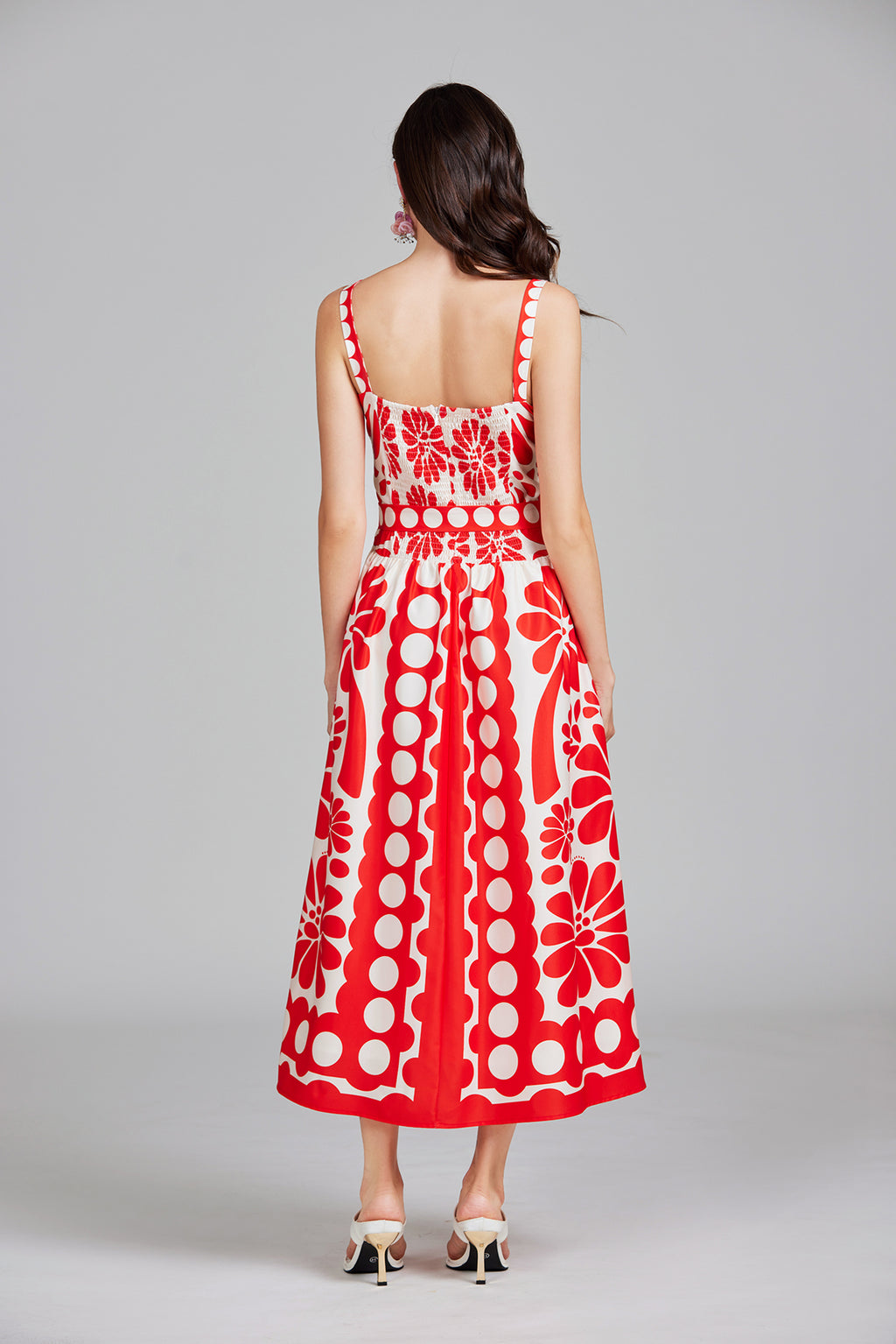Women's 's Printed Halter A-Line Maxi Dress