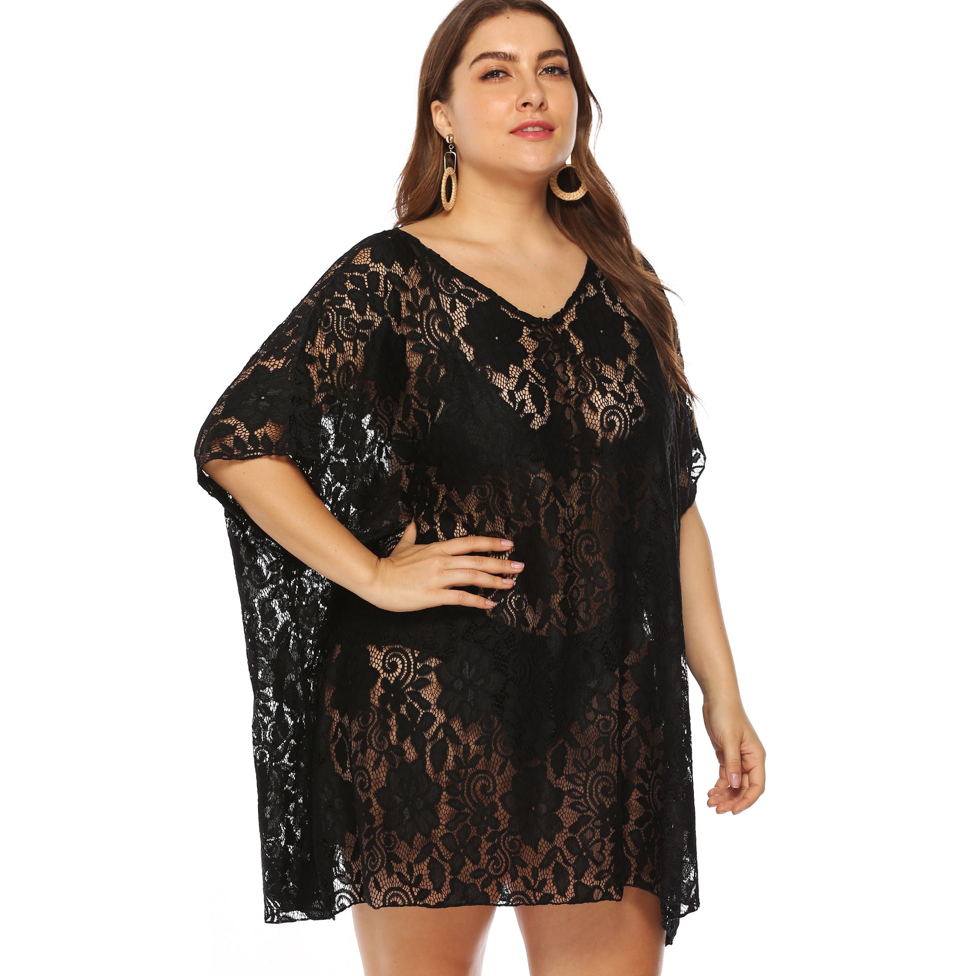 Women's Lace V-neck Dress