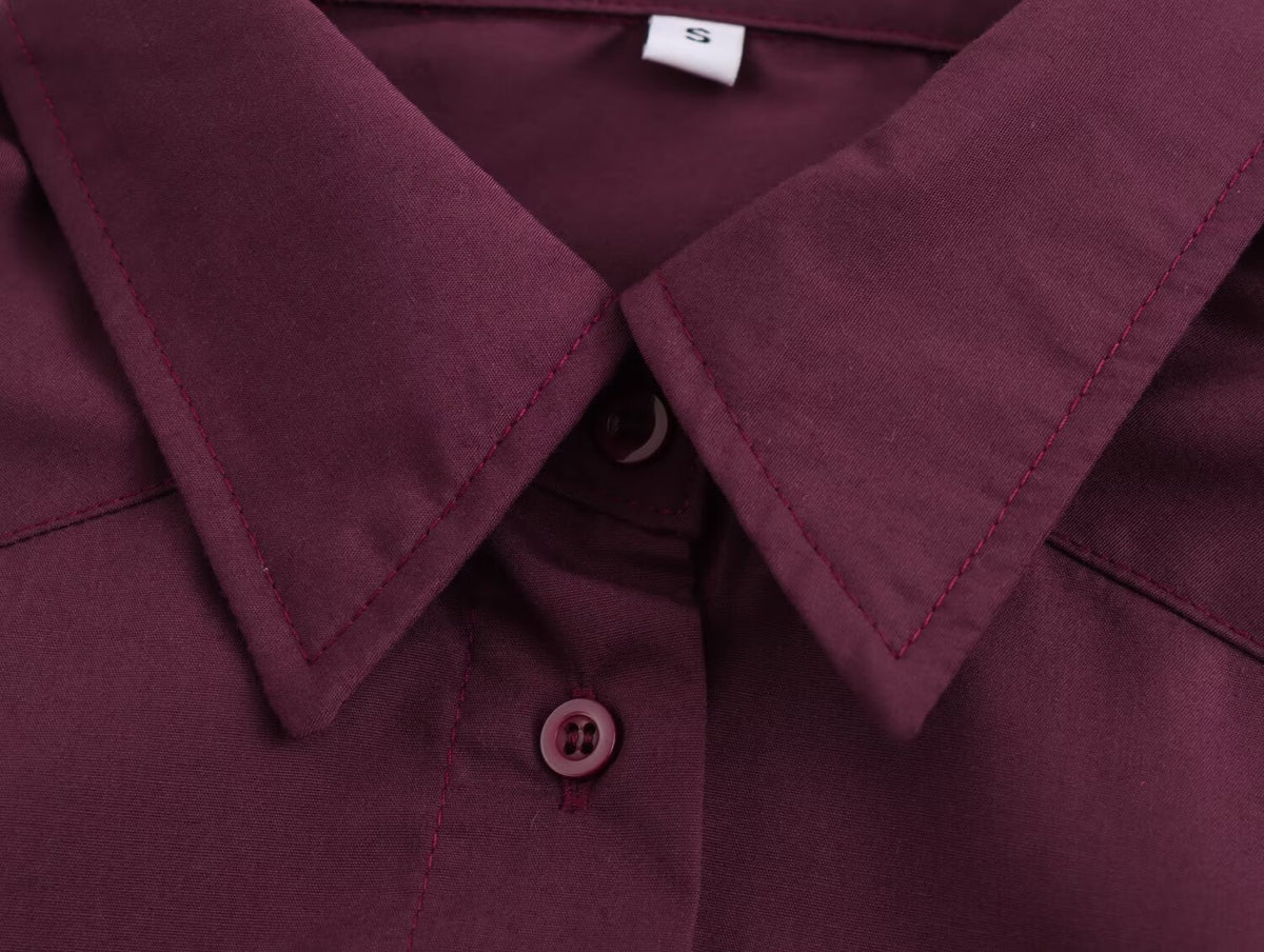 Women's Poplin Raglan Sleeve Shirt
