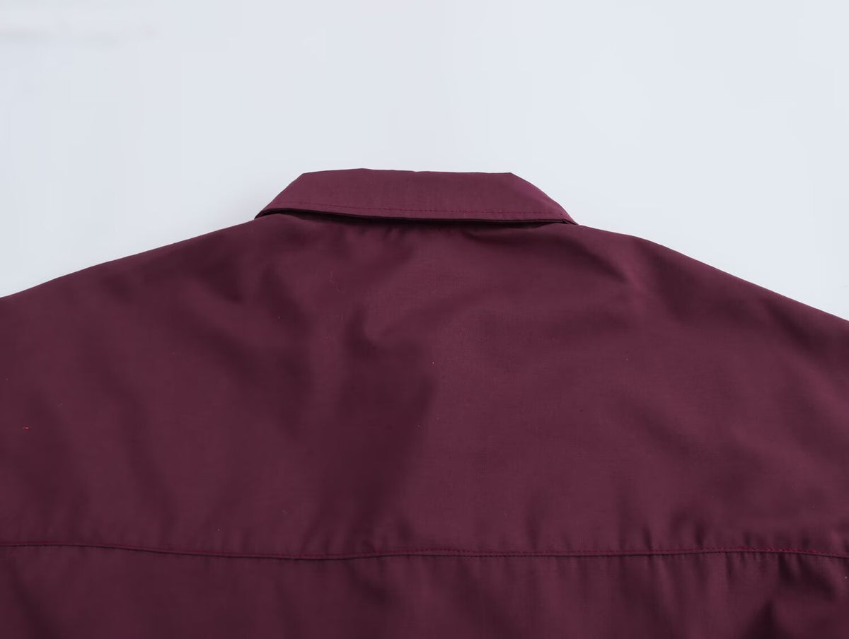 Women's Poplin Raglan Sleeve Shirt