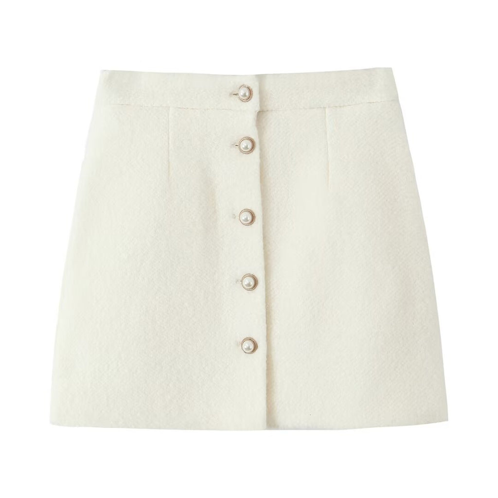 Women's High-Waisted Top and Skirt Two-Piece Set