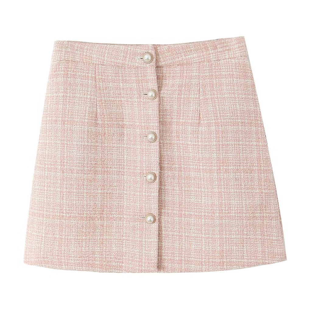 Women's High-Waisted Top and Skirt Two-Piece Set