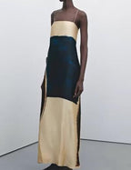 Retro Printed Slip Maxi Dress