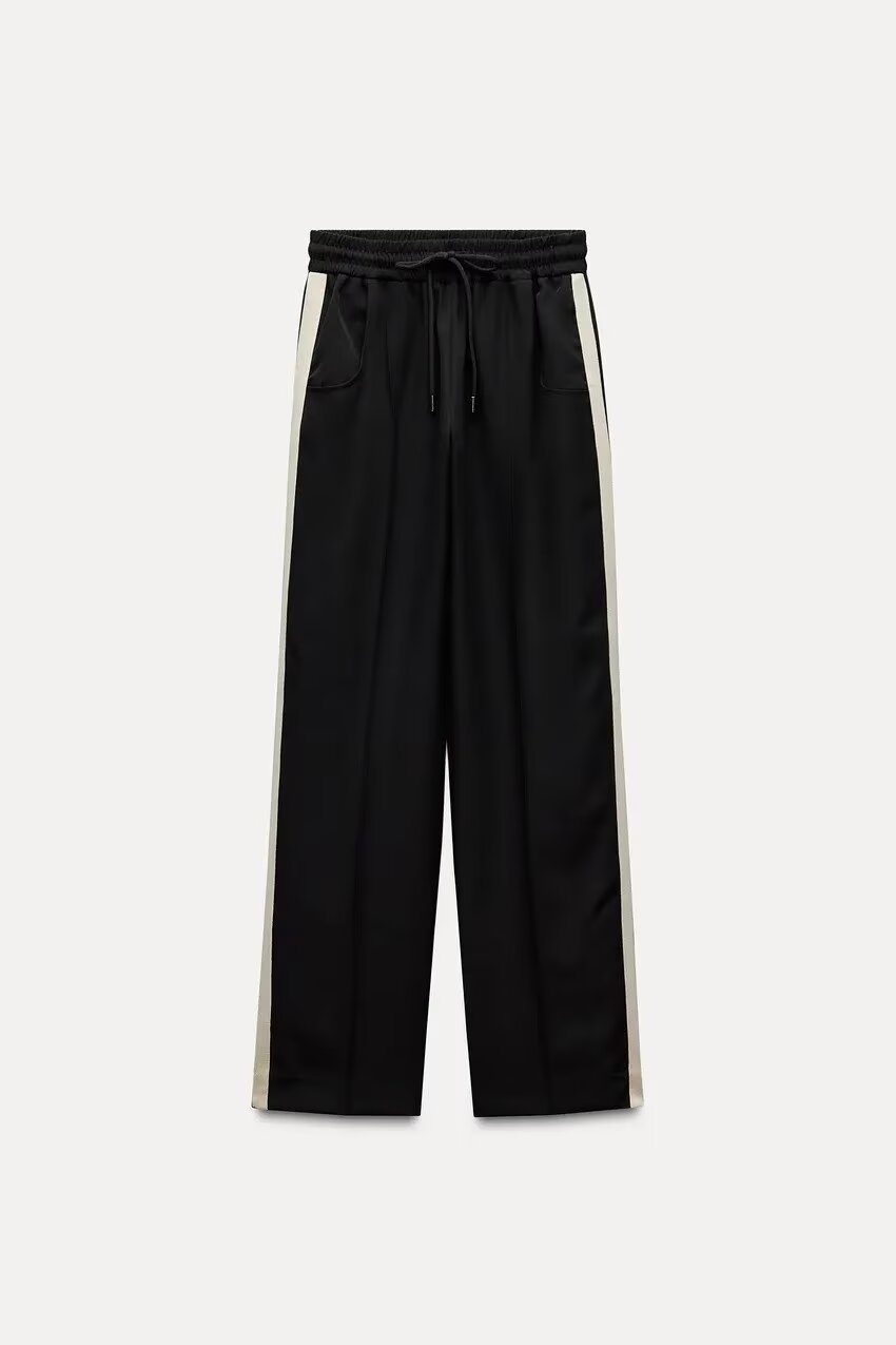 Fall Clothing Striped Pantsets High Rise