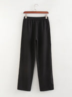 Fall Clothing Striped Pantsets High Rise