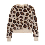 Women's Clothing Animal Pattern Jacquard Artificial Fur Knitted Coat