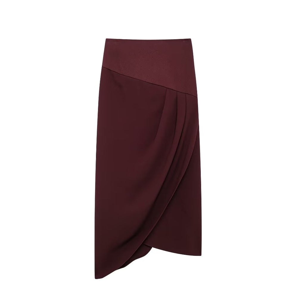 Minority Laminated Midi Skirt