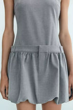Women's Wide Swing Crew Neck Sleeveless Short Version Dress