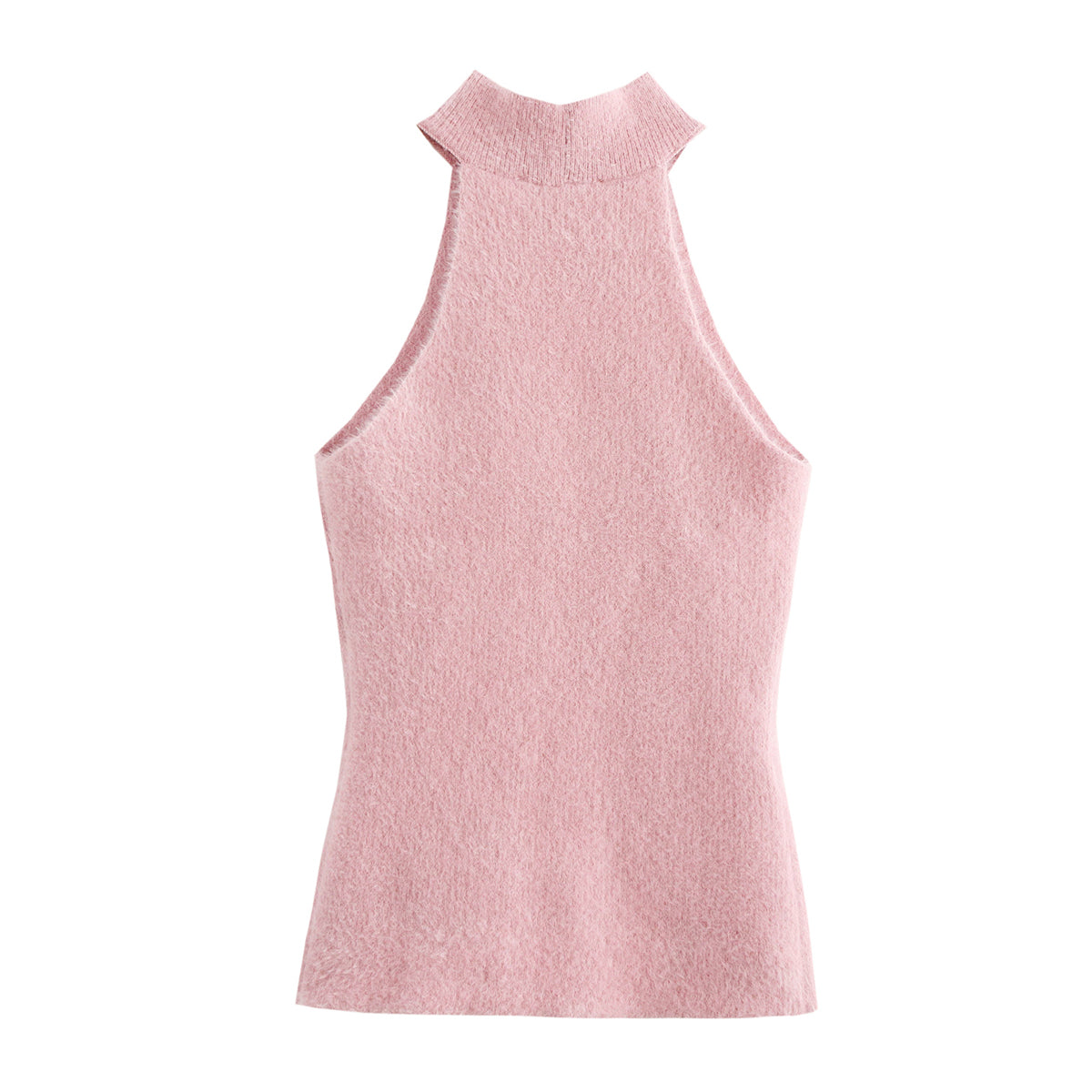 Women's Pearl-Detail Halter Tank Top – Rhinestone Trim