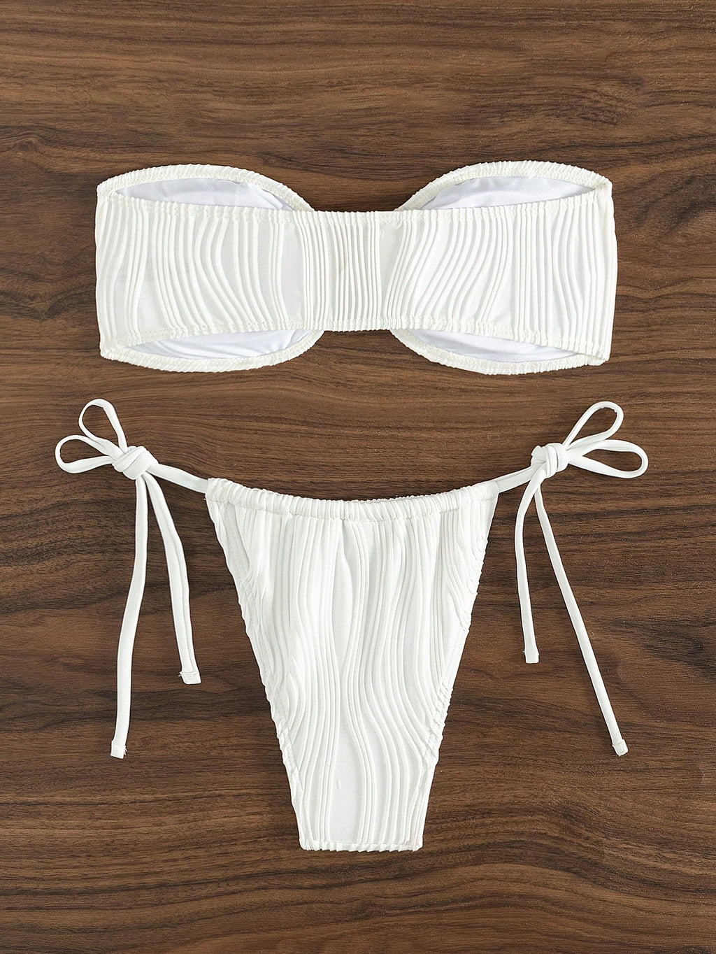 Solid Color Bikini Swimwear