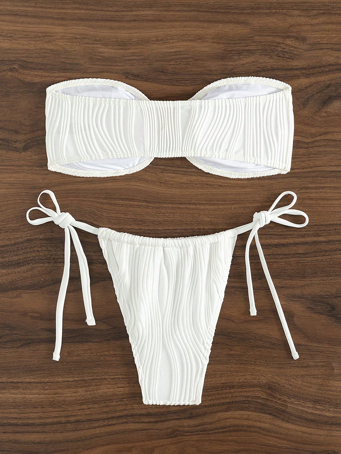 Solid Color Bikini Swimwear
